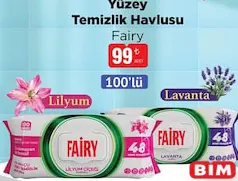 FAİRY YÜZEY TEMİZLİK HAVLUSU 100'LÜ